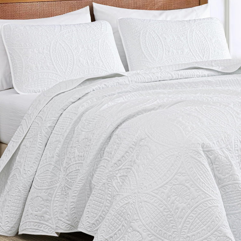 Austin 3-Piece Bedspread Set Microfiber King