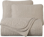 Austin 3-Piece Bedspread Set Microfiber King