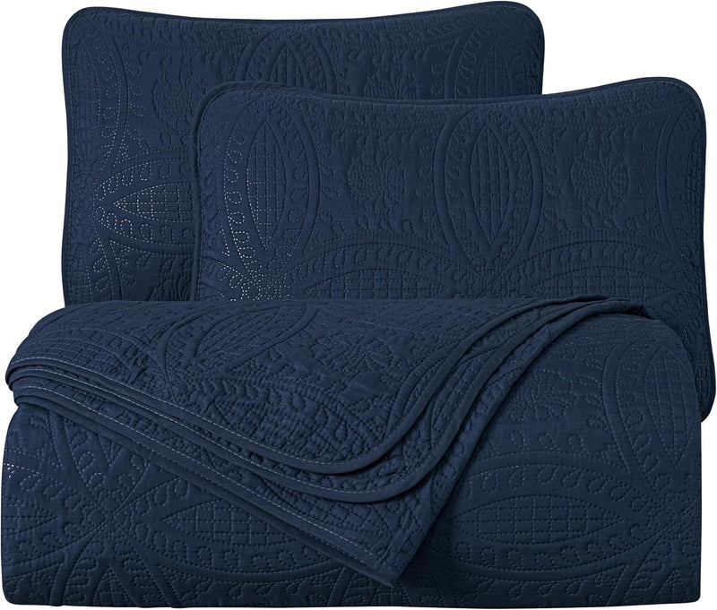 Austin 3-Piece Bedspread Set Microfiber King