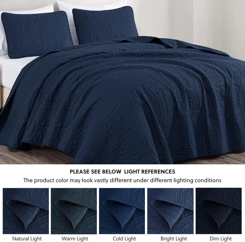 Austin 3-Piece Bedspread Set Microfiber King