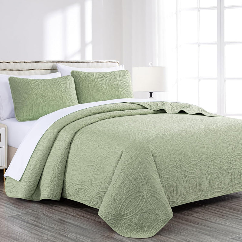 Austin 3-Piece Bedspread Set Microfiber King