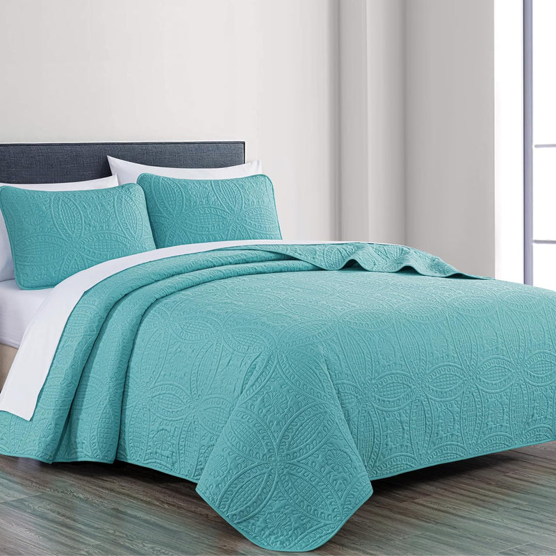 Austin 3-Piece Bedspread Set Microfiber King