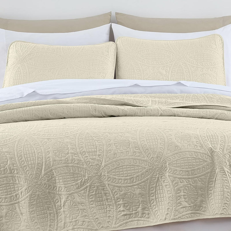 Austin 3-Piece Bedspread Set Microfiber King