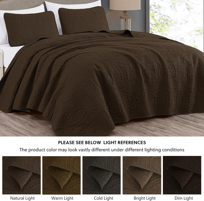 Austin 3-Piece Bedspread Set Microfiber King