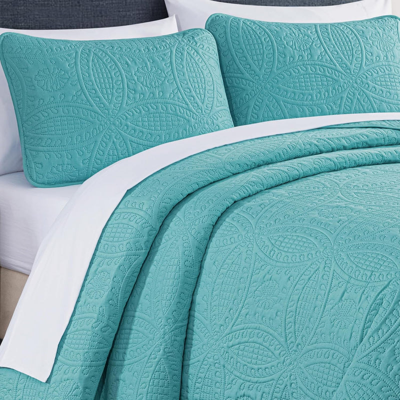 Austin 3-Piece Bedspread Set Microfiber King
