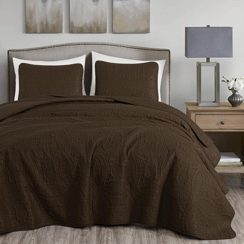 Austin 3-Piece Bedspread Set Microfiber King