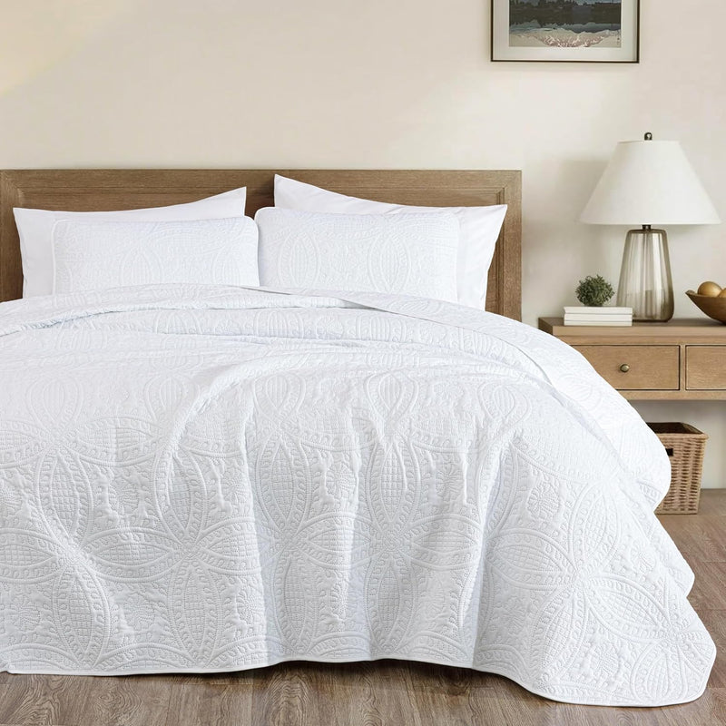 Austin 3-Piece Bedspread Set Microfiber King