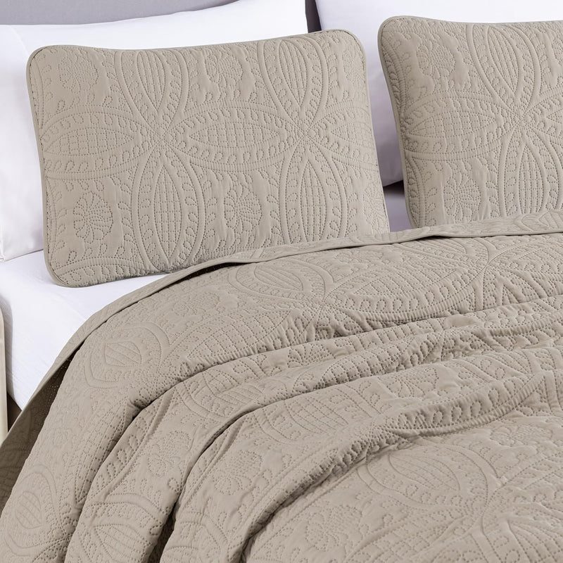 Austin 3-Piece Bedspread Set Microfiber King
