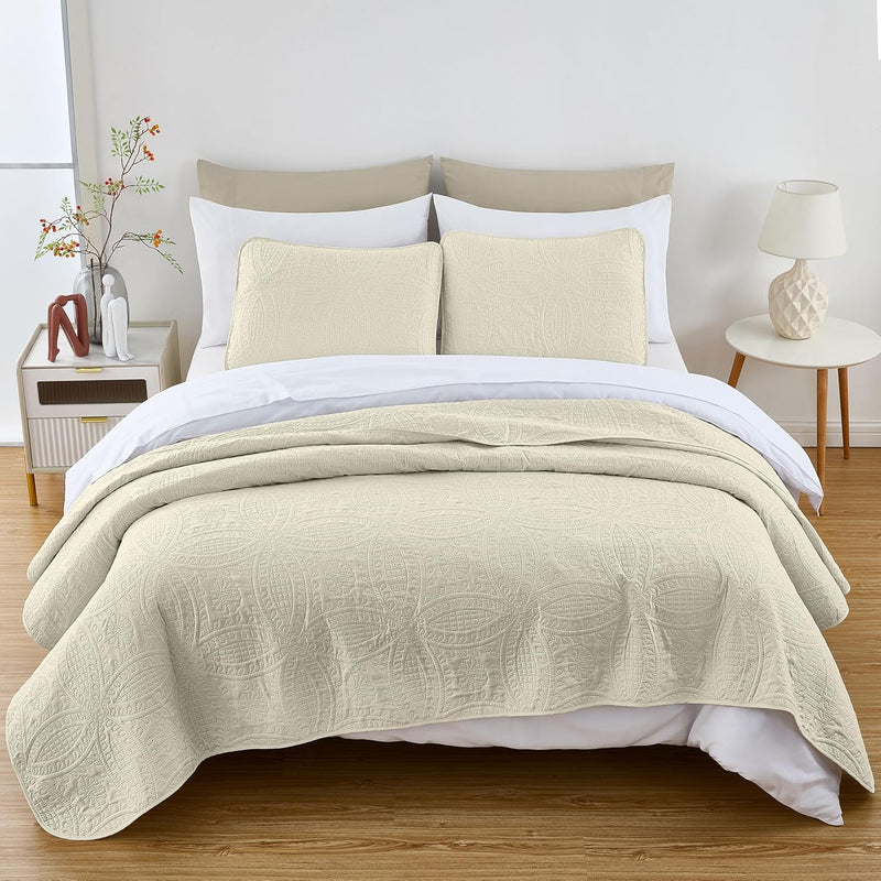 Austin 3-Piece Bedspread Set Microfiber King