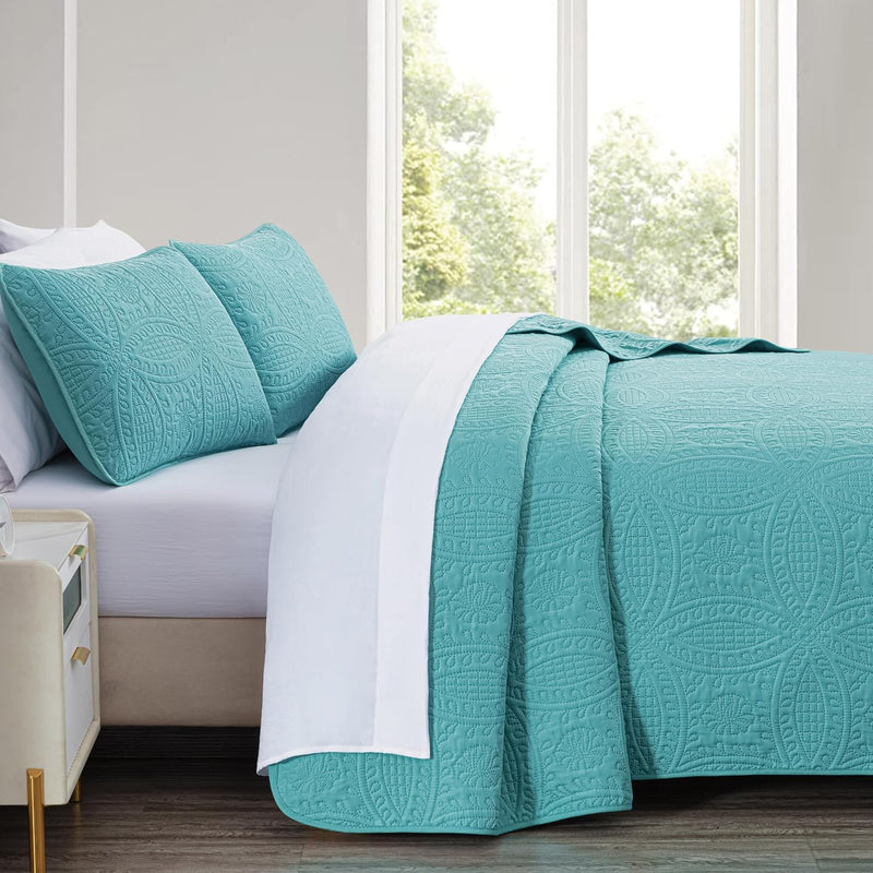 Austin 3-Piece Bedspread Set Microfiber King