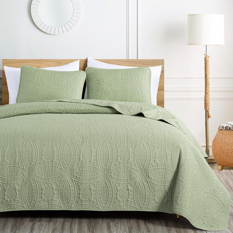 Austin 3-Piece Bedspread Set Microfiber King