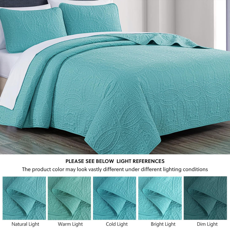 Austin 3-Piece Bedspread Set Microfiber King