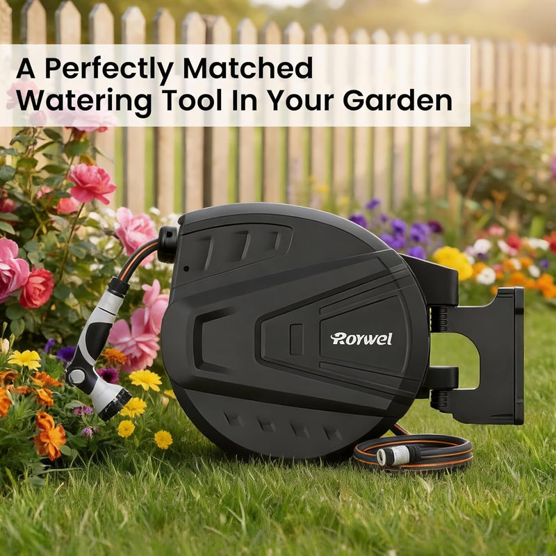Auto Reel Garden Hose 30m Wall Mounted Rewind