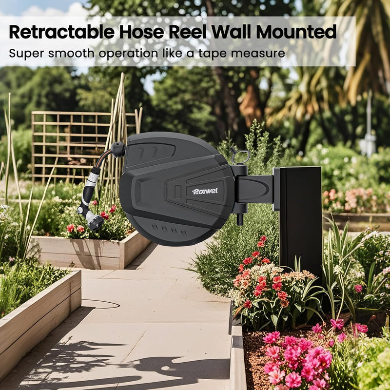 Auto Reel Garden Hose 30m Wall Mounted Rewind