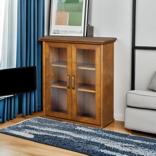 Avery Two-Door Wall Cabinet Oiled Oak Veneer