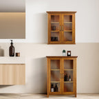 Avery Two-Door Wall Cabinet Oiled Oak Veneer