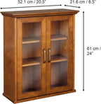 Avery Two-Door Wall Cabinet Oiled Oak Veneer