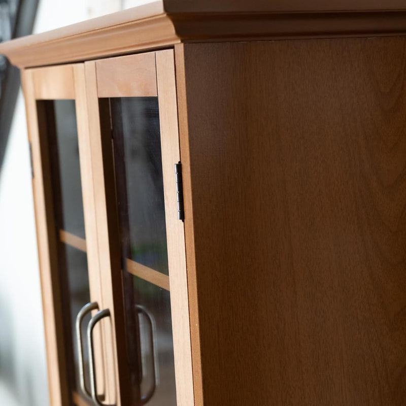 Avery Two-Door Wall Cabinet Oiled Oak Veneer