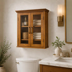 Avery Two-Door Wall Cabinet Oiled Oak Veneer