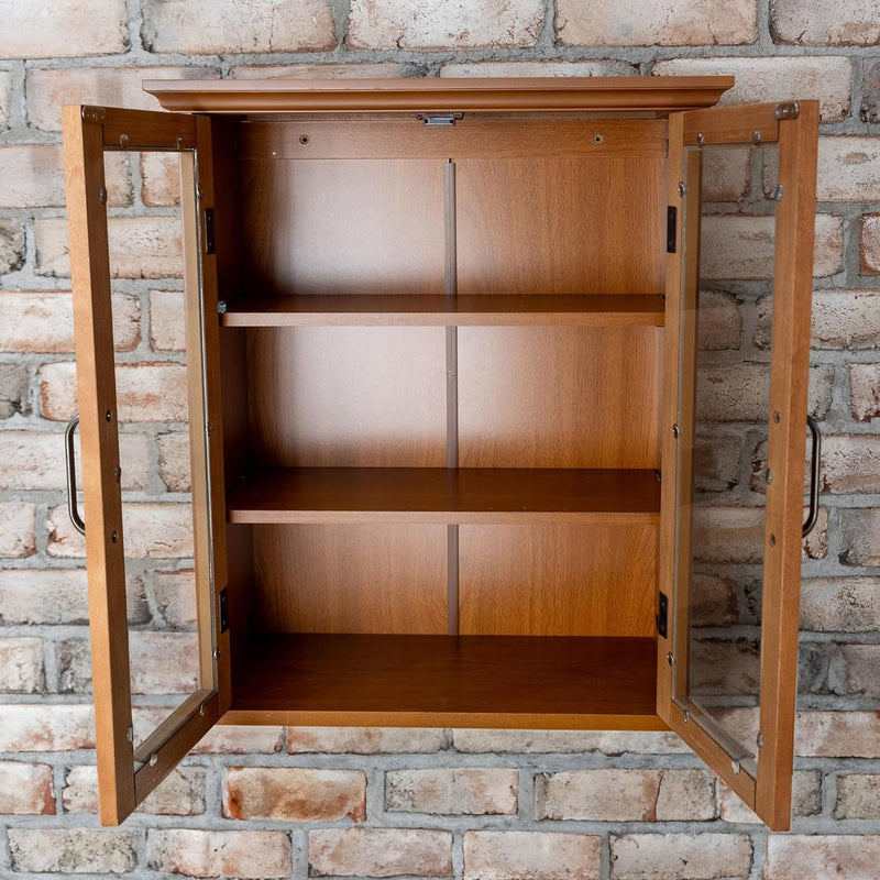 Avery Two-Door Wall Cabinet Oiled Oak Veneer