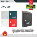 Avon Rear Entry Wall Mounted Galvanised Steel Lockable