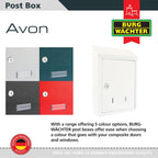 Avon Rear Entry Wall Mounted Galvanised Steel Lockable