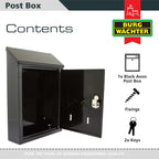 Avon Rear Entry Wall Mounted Galvanised Steel Lockable