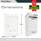 Avon Rear Entry Wall Mounted Galvanised Steel Lockable