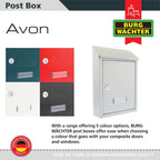Avon Rear Entry Wall Mounted Galvanised Steel Lockable