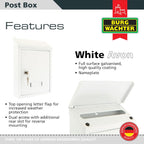 Avon Rear Entry Wall Mounted Galvanised Steel Lockable