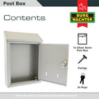 Avon Rear Entry Wall Mounted Galvanised Steel Lockable
