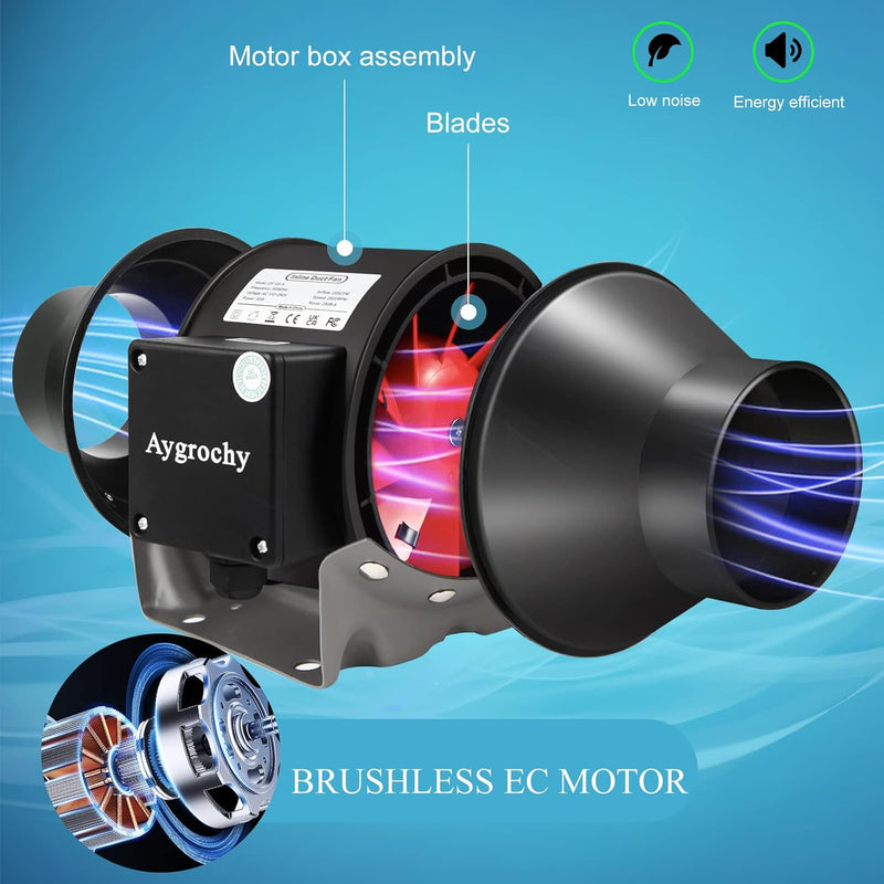 Inline Duct Fan 100MM 4 Inch Extractor