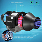 Aygrochy Quiet 8” Inline Duct Fan with 0-100%