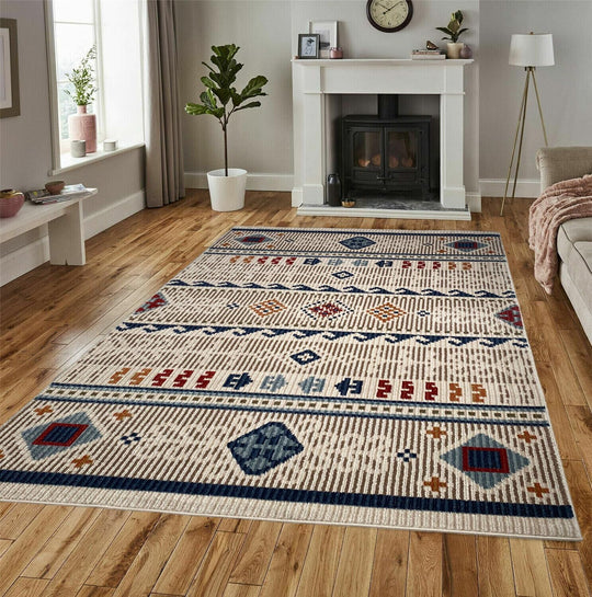 Aztec Tribal Colour Area Rugs Modern Moroccan Style