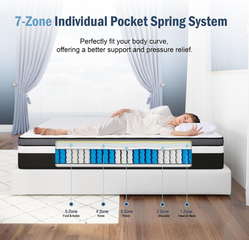 Azure Spinal Care Mattress Medium Firm Orthopaedic Support