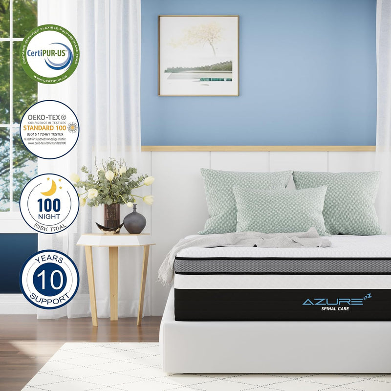Azure Spinal Care Mattress Medium Firm Orthopaedic Support