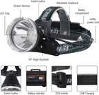 B10 Head Torch LED Super Bright Rechargeable Lumens
