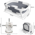 Baby Bath Tub Foldable Bathtub Collapsible Toddler Tubs