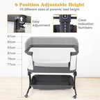 Baby Bedside Crib Foldable Toddler Side Cot