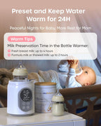 Baby Bottle Warmer 10-In-1 with Digital LCD Timer