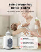 Baby Bottle Warmer 10-In-1 with Digital LCD Timer