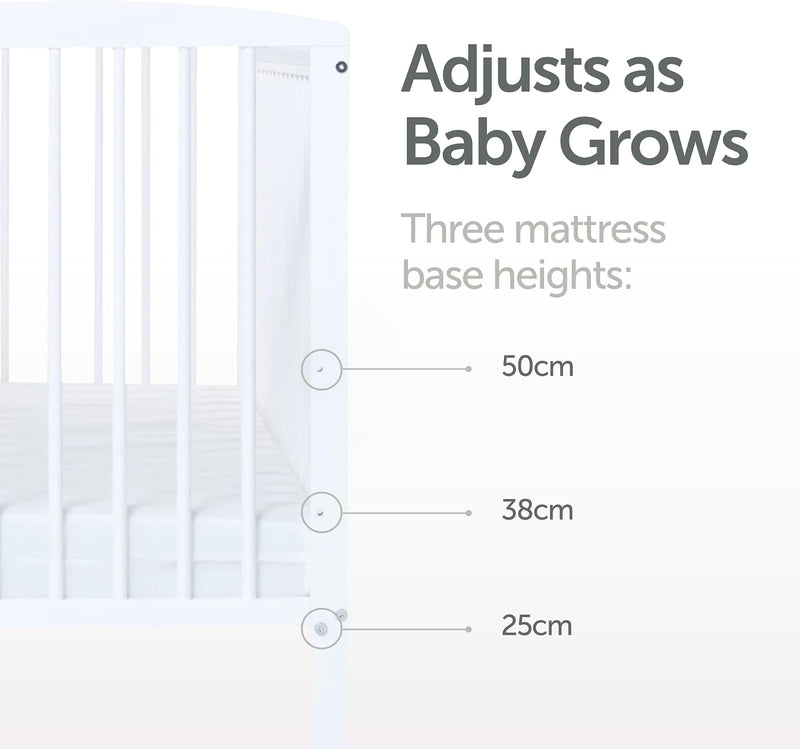 Baby Cot Bed Mattress Not Included for Sheets