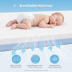 Baby Cot Mattress Breathable Memory Foam Toddler