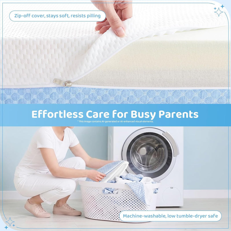 Baby Cot Mattress Breathable Memory Foam Toddler