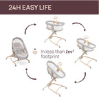 Baby Hug 4-In-1 Newborn Crib to Toddler Chair