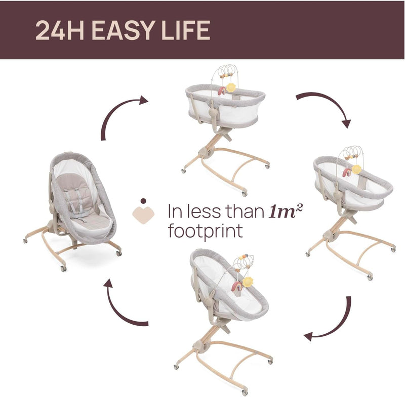 Baby Hug 4-In-1 Newborn Crib to Toddler Chair