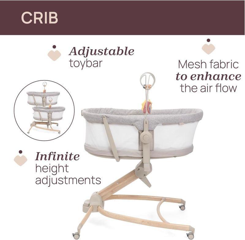 Baby Hug 4-In-1 Newborn Crib to Toddler Chair