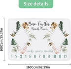 Baby Milestone Mat Blanket Photo Prop with Floral