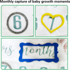 Baby Milestone Mat Blanket Photo Prop with Floral