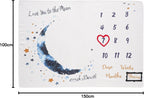 Baby Milestone Mat Blanket Photo Prop with Floral